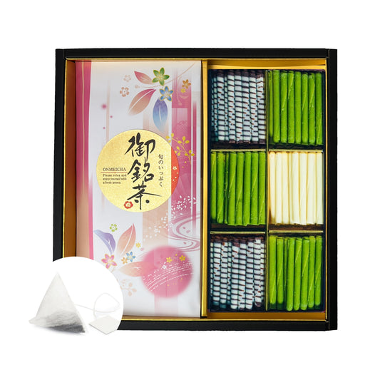 お茶ティーバッグと鈴木園の抹茶ロールチョコレート CS401