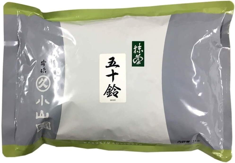 丸久小山園 抹茶「五十鈴(いすず)」 1kg 業務用 袋入り - Matcha Powder "Isuzu" Made in Japan