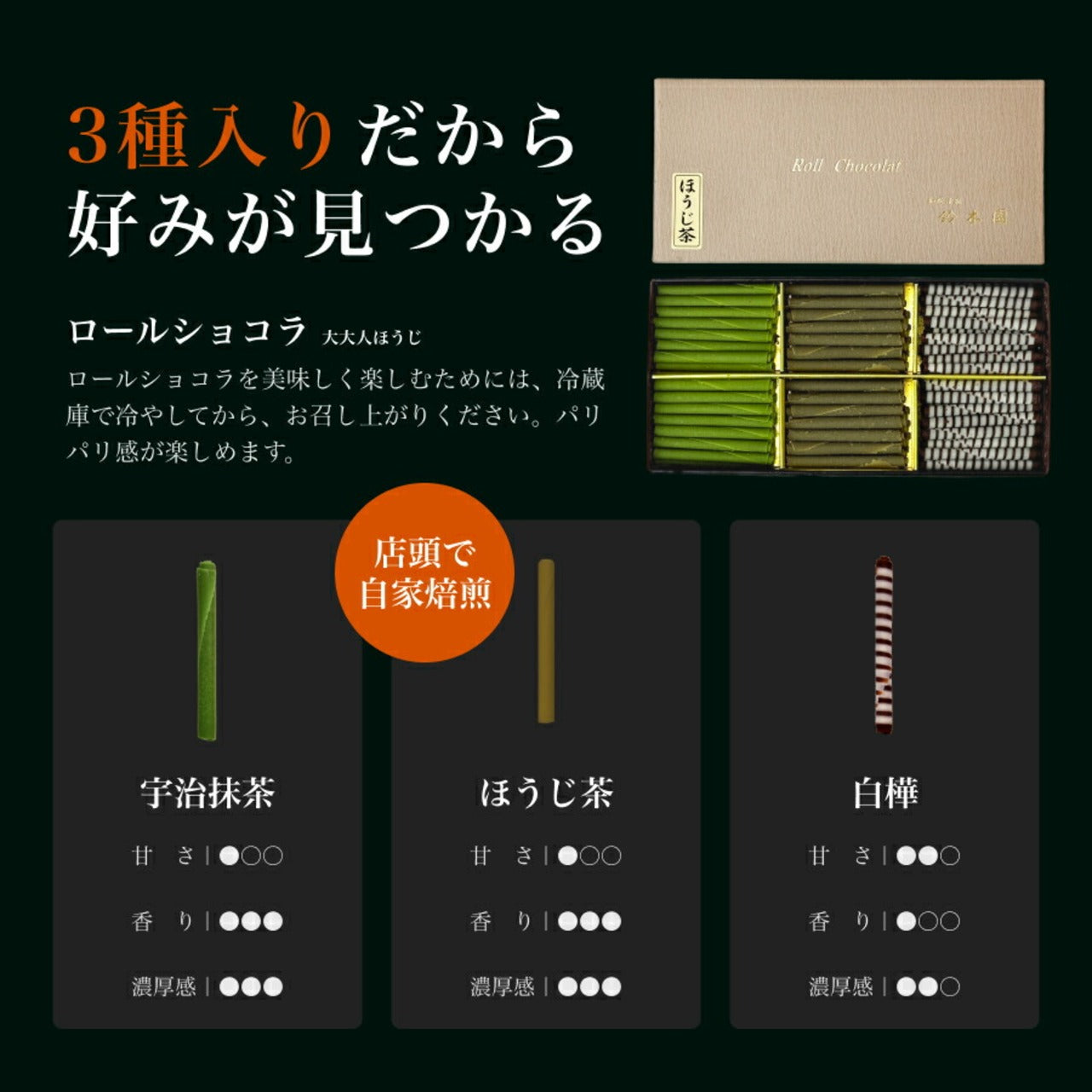 鈴木園の抹茶チョコレート 大人ほうじ茶（ほうじ茶・宇治抹茶・白樺）ホワイトデー 2025 予約 チョコ 手土産