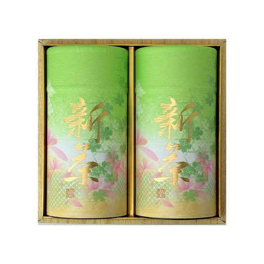 新茶 2024【初摘み新茶 八十八夜摘み 深蒸し 煎茶 緑茶 2缶 ギフトセット (FA50)】狭山茶 最高級 ギフト 5000円