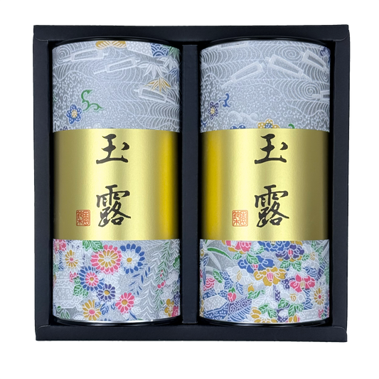 玉露「宇治玉露 金ラベル」ギフト 80g 2本セット KA401 明治37年創業 鈴木園